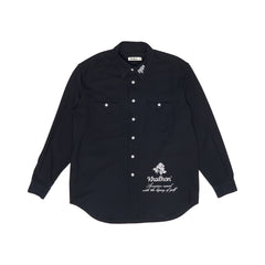 EMBROIDERY SHIRT (NAVY)