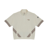 (LIGHT BEIGE) KHALHON x ASHER ZIP-COLLAR POLO SHIRT JACKET