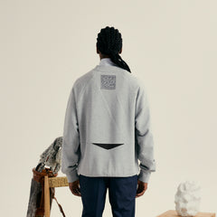 M _ (Gray)"Club Division" Structured Sweatshirt(532700112)