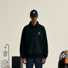 M _ (Black)19th Hole Polo Sweatshirt(5327000299)