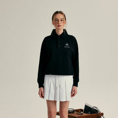 W _ (Black)19th Hole Polo Sweatshirt(532700299)