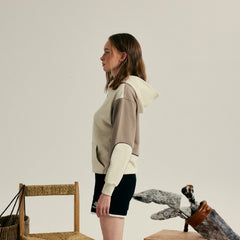 W _ (Beige)Oversize Racing Hoodie(2700112)