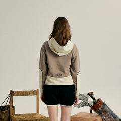 W _ (Beige)Oversize Racing Hoodie(2700112)