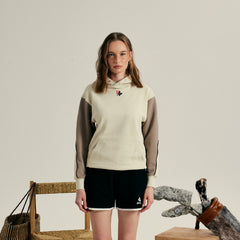W _ (Beige)Oversize Racing Hoodie(2700112)