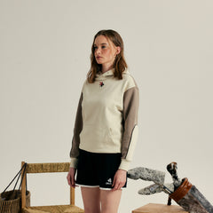 W _ (Beige)Oversize Racing Hoodie(2700112)
