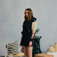 W _ (Black)Oversize Racing Hoodie(2700199)