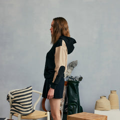 W _ (Black)Oversize Racing Hoodie(2700199)