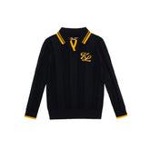 W _ (Black)Prepcode Knit Polo(532800199)