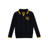 M _ (Black)Prepcode Knit Polo(532800199)