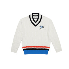 W _ (White)Prep Line V-Neck Knit(532800302)
