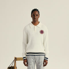 M _ (White)Prepwave Knit Polo(532800402)