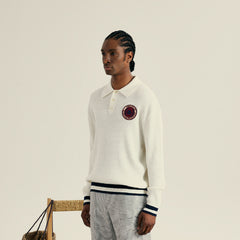 M _ (White)Prepwave Knit Polo(532800402)