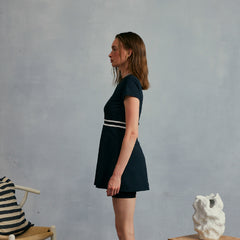 W _ (Black)Ace Line V-Dress(534000199)