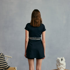 W _ (Black)Ace Line V-Dress(534000199)