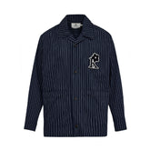 M _ (NAVY) Striped Seesucker Jacket (6111001)