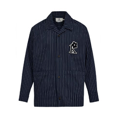 M _ (NAVY) Striped Seesucker Jacket (6111001)