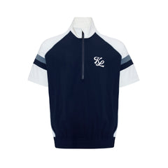 M _ (NAVY) Varsity Shield Half-Zip Windbreaker (6111005)