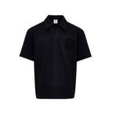 W _ (NAVY)Needle Emblem Soft PIQUÉ Polo (6125004)