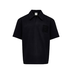 M _ (NAVY)Needle Emblem Soft PIQUÉ Polo (6125004)