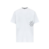 M _ (WHITE) Hibiscus Pocket Tee (6126001)