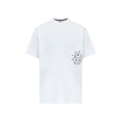 W _ (WHITE) Hibiscus Pocket Tee (6126001)