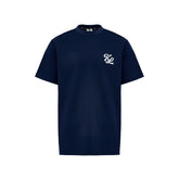 W _ (NAVY)Hibiscus Graphic T-shirt (6126002)