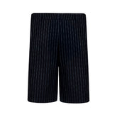 M _ (NAVY)Linen Stripe Club Shorts (6131003)