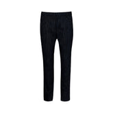 M _ (NAVY)Daisy Stripe Linen Trousers (6131004)