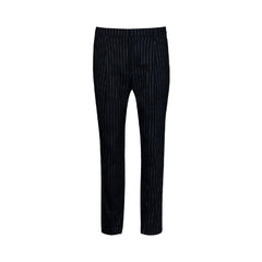 M _ (NAVY)Daisy Stripe Linen Trousers (6131004)