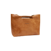KHALHON' GOLF HANDBAG _ CHESTNUT BROWN