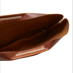 KHALHON' GOLF HANDBAG _ CHOCOLATE BROWN