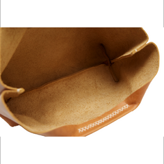 KHALHON' GOLF HANDBAG _ CHESTNUT BROWN