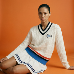 W _ (White)Prep Line V-Neck Knit(532800302)