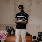 (DARK NAVY) KHALHON REGENT KNIT POLO _ 512800456