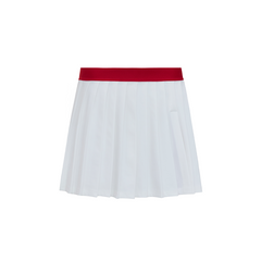 W _ (WHITE) Heritage Slit Pleated Skirt (6133003)