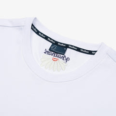 CHAIN STITCH T SHIRTS (WHITE)