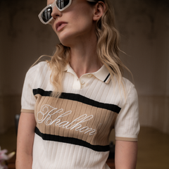 W _ (CREAM) KHALHON REGENT KNIT POLO _ 512800456