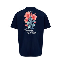 W _ (NAVY)Hibiscus Graphic T-shirt (6126002)