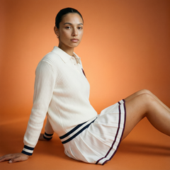 M _ (White)Prepwave Knit Polo(532800402)