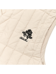 DUCK DOWN QUILTING VEST (LIGHT BEIGE)