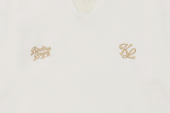W_ (OFF-WHITE) KHALHON' CONTRAST COLLAR PULLOVER _ 512700202