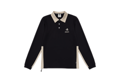 W_ (BLACK) KHALHON' PREMIUM LS HYBRID POLO _ 512500499