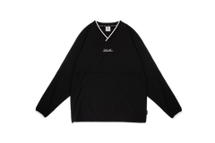 W_ (BLACK) V-NECK SPORTY PULLOVER _ 512700199
