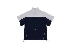 W_ (NAVY) COLOR-BLOCK HALF-ZIP WINDBREAKER _ 511100556