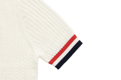 W_ (CREAM) KHALHON' LEGACY KNIT POLO _ 512800505