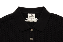 W_ (BLACK) KHALHON' LEGACY KNIT POLO _ 512800599