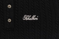 W_ (BLACK) KHALHON' LEGACY KNIT POLO _ 512800599