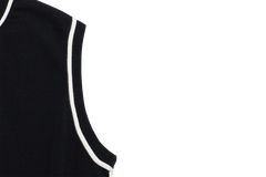 (BLACK) KHALHON x FORE.ALL WOMAN'S SLEEVELESS SWEATER _ 512800102