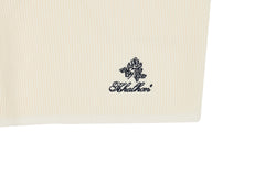 (CREAM) _ KHALHON' PINSTRIPE KNIT SHORTS _ 512800602