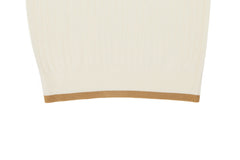 W _ (CREAM) KHALHON REGENT KNIT POLO _ 512800456